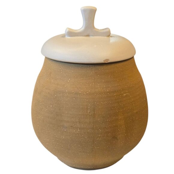 Metlox Poppytrail Sun Face Cookie Jar RARE California Vintage Pottery AS IS Read - Picture 3 of 16